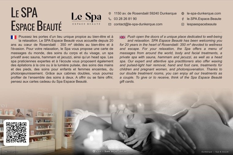 La page de Le SPA Espace Beauté dans le magazine