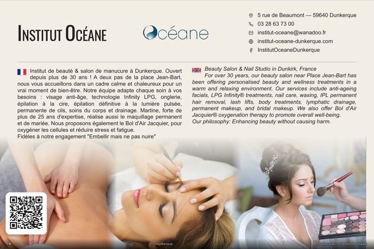 La page de Institut Océane dans le magazine