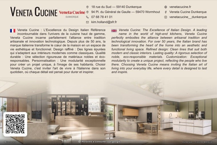 La page de Veneta Cucine Dunkerque dans le magazine
