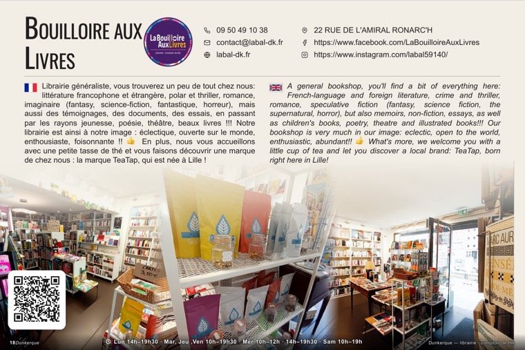 La page de Bouilloire aux Livres dans le magazine