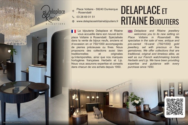 La page de DELAPLACE et RITAINE Bijoutiers dans le magazine