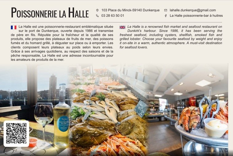 La page de Poissonnerie La Halle dans le magazine