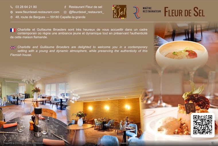 La page de Fleur de Sel dans le magazine