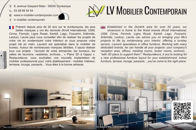 La page de LV Contemporain dans le magazine