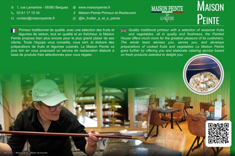 La page de Maison Peinte dans le magazine