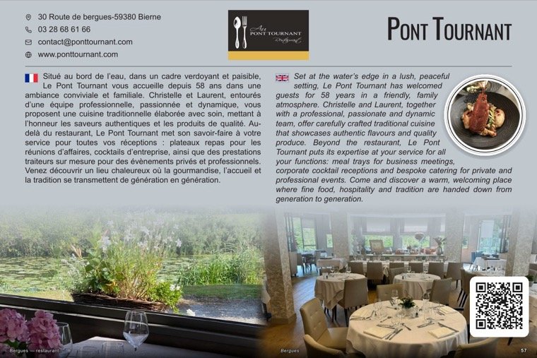 La page de Pont Tournant dans le magazine